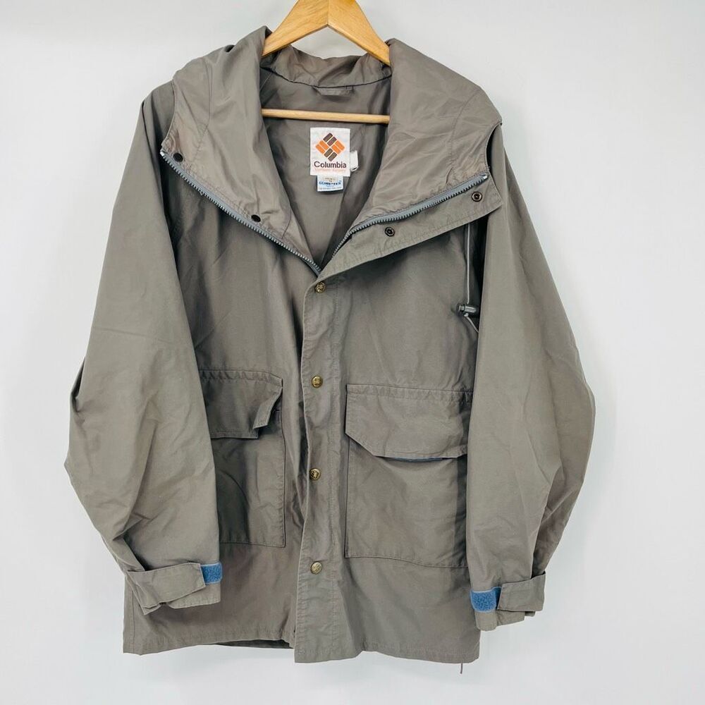 Vintage Columbia Sportswear Mens Gore-Tex Hooded Windbreaker Jacket Small